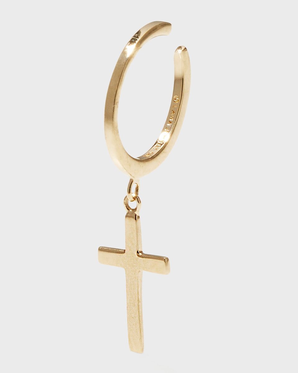 Hanging Cross Ear Cuff, Single